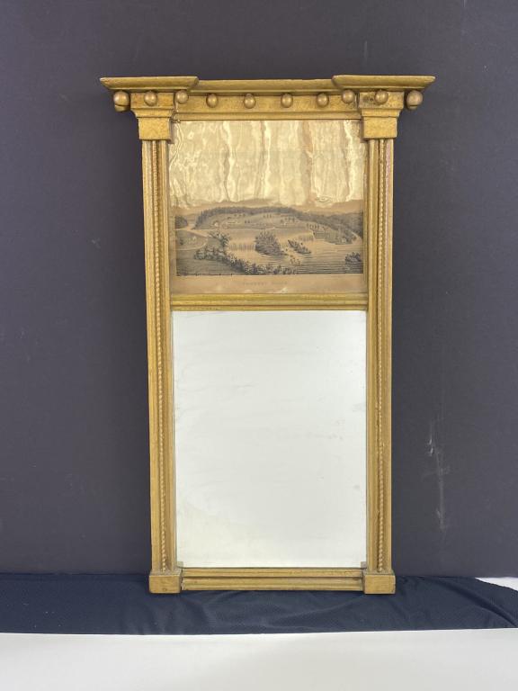 Gold Painted Tabernacle Mirror Late 19th C. (1 of 6)