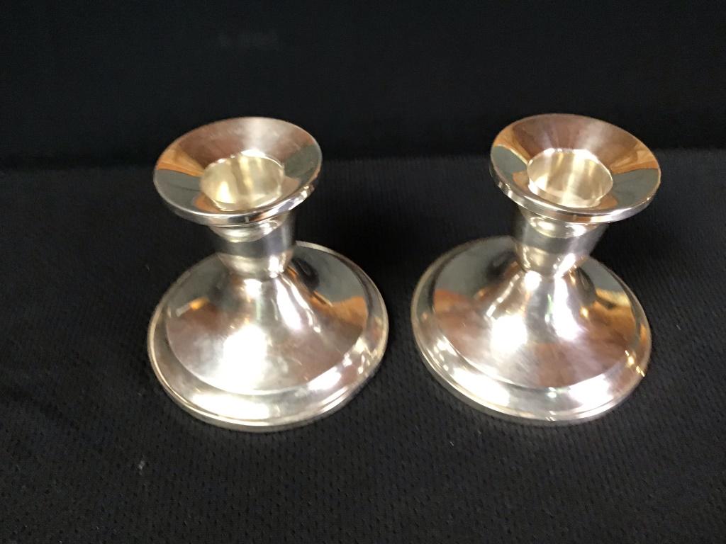 Sterling Candle Stick Pair (1 of 2)