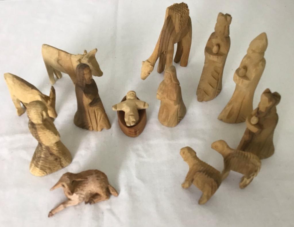 Hand Carved Wood Nativity Set (1 of 1)