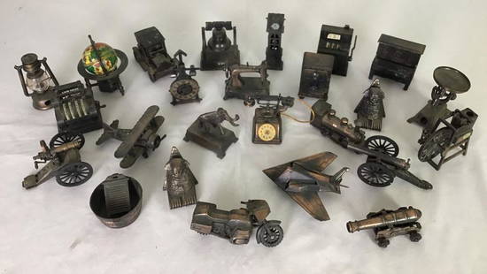 Die Cast Vintage Metal Pencil Sharpeners: Collection of 25 pieces.