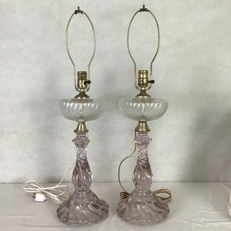 Baccarat Style Electrified Oil Banquet Lamps (1 of 4)