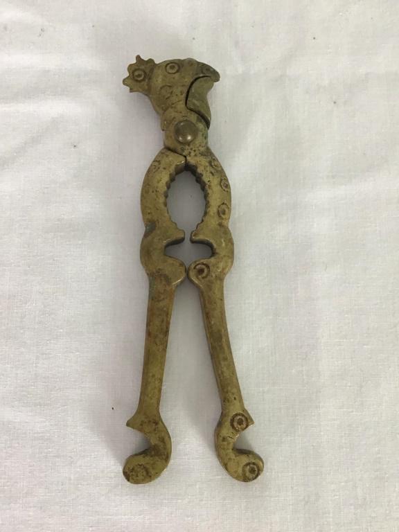 Antique Brass Rooster Nutcracker (1 of 2)