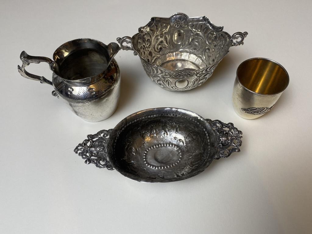 Silverplate Cups & Pitcher (1 of 9)