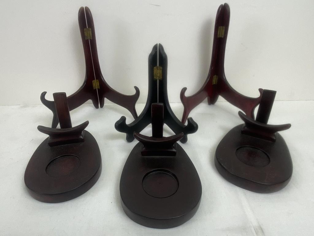 Asian Wooden Plate Display (6) (1 of 3)