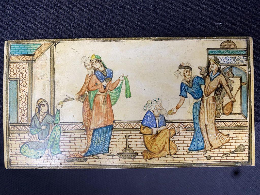 Middle Eastern Painting on "Faux" Ivory (1 of 4)