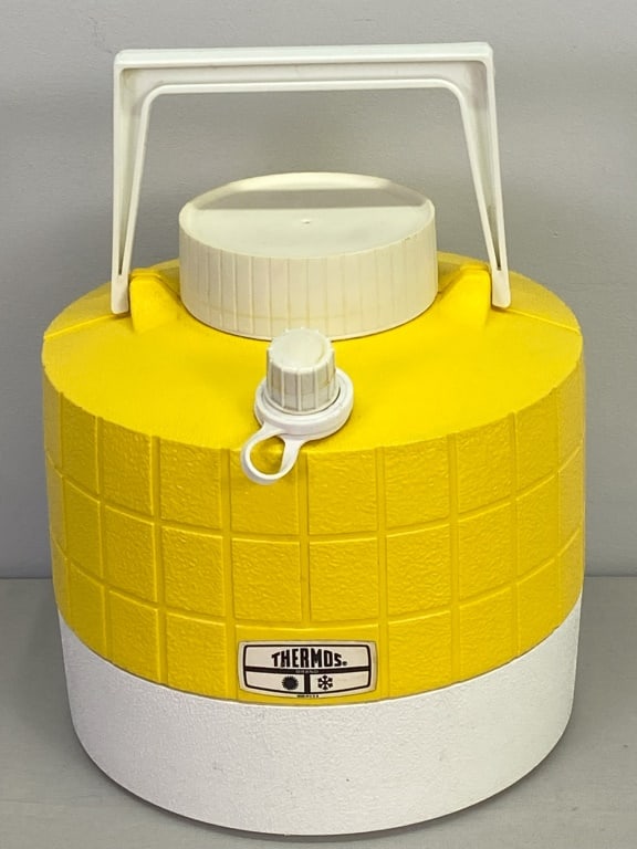 Thermos Brand Yellow & White Cooler (1 of 1)