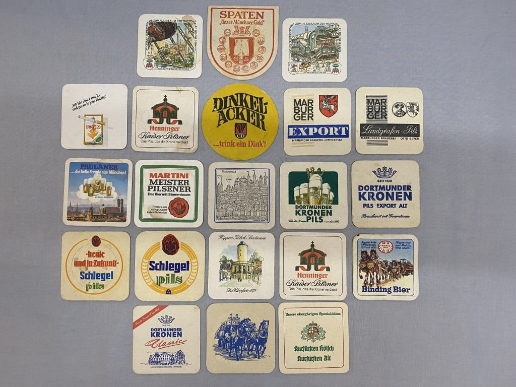 Vintage German Beer Coasters (21 Total) (1 of 13)