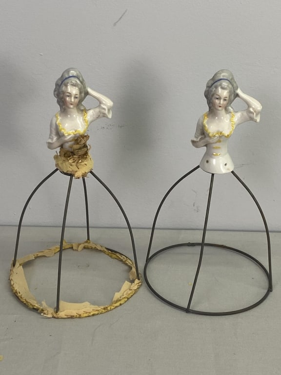 Pair German/French Half Dolls (1 of 1)