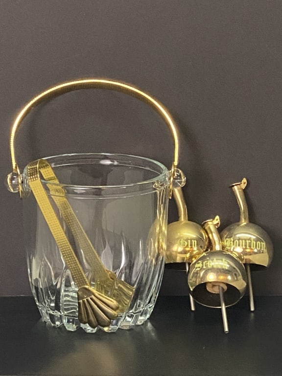 Ice Bucket & Tongs plus Bottle Pourers (1 of 3)