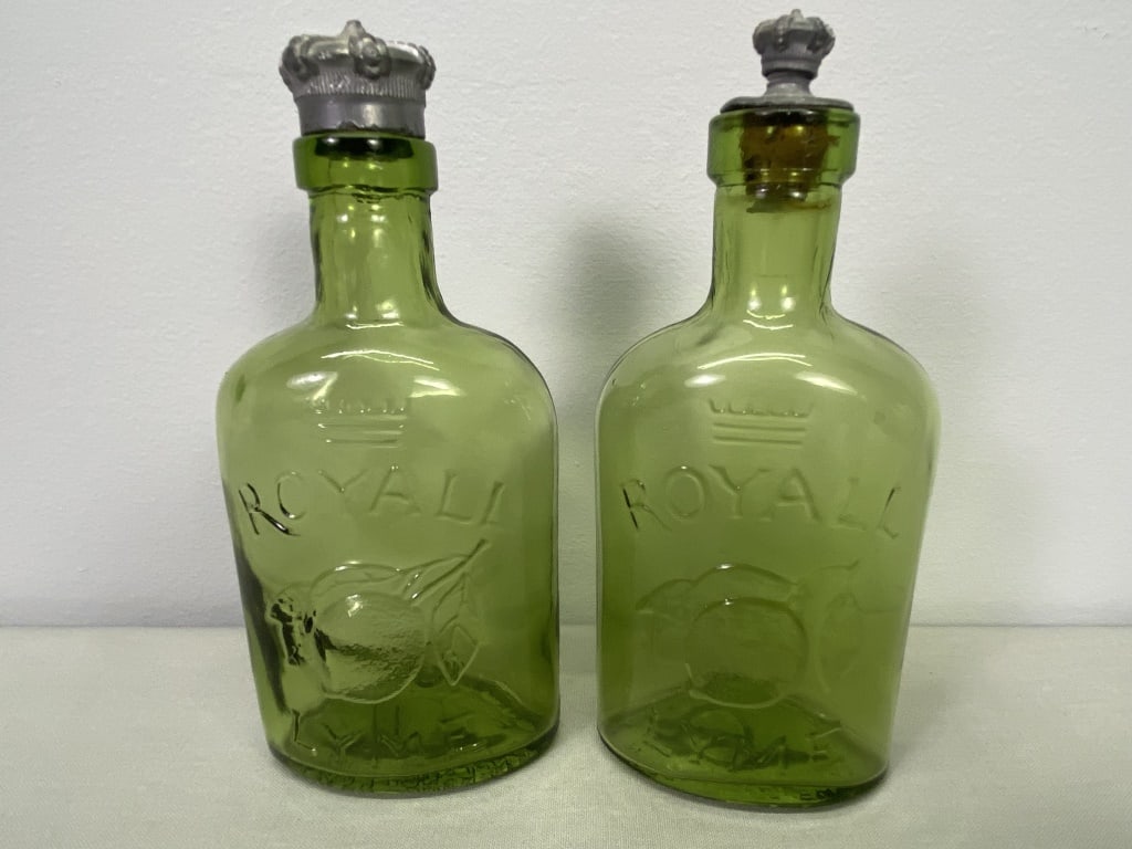 2 Royal Lyme Ltd. Lotion Bottles: Made in England. 5.5"h 11.5 oz. total