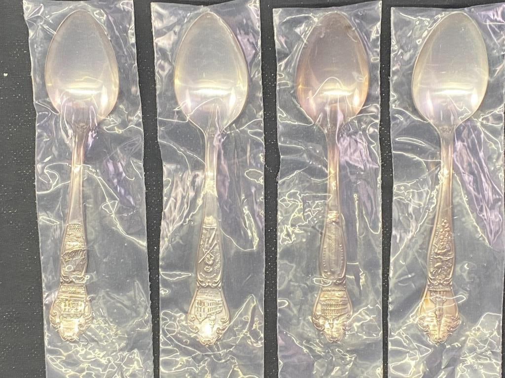Reed & Barton Silver Plate Commemorative Spoons (1 of 5)
