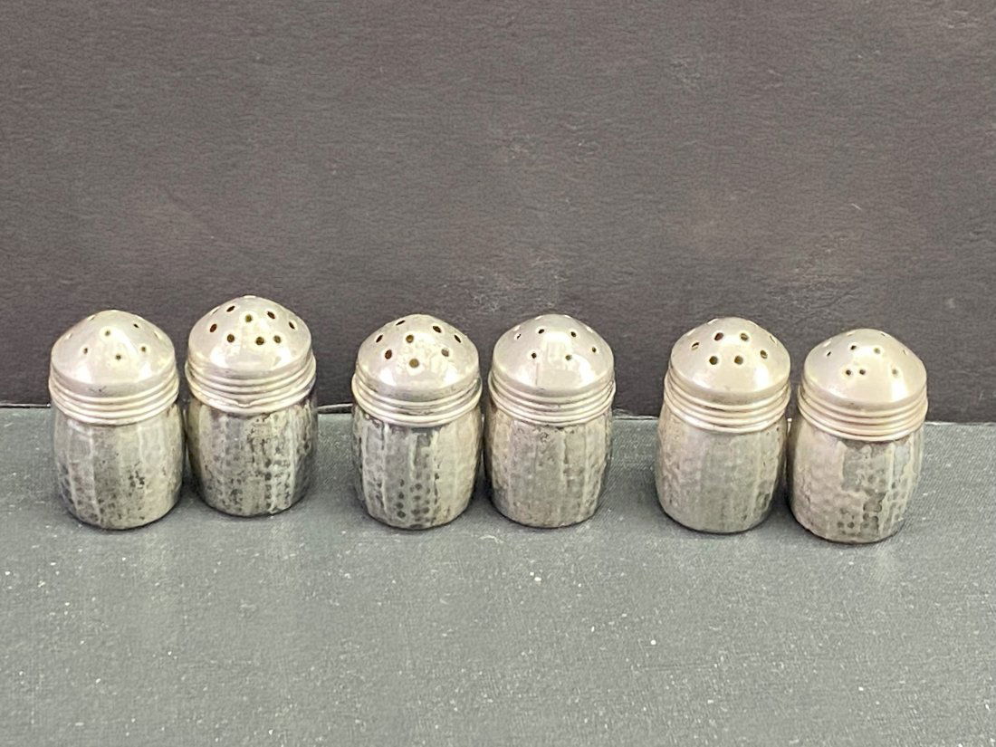 3 Sets Sterling Individual Salt & Pepper Shakers (1 of 2)