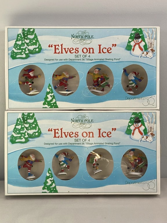 North Pole Series 2 Sets with 4 "Elves on Ice" (1 of 5)