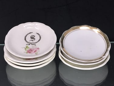 Vintage Butter Pats, 4 Sheraton Hotel, 3 Plain