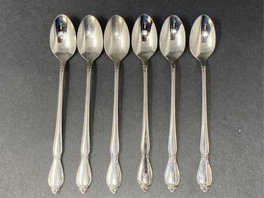 6 Stainless Iced Tea Spoons