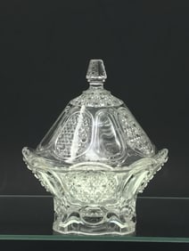 EAPG Covered Candy Dish with Dome Lid