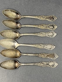 1893 World's Fair Silverplate Souvenir Spoons