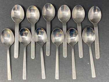 Lufthansa and SAS Airline Teaspoons