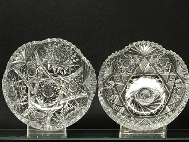 American Brilliant Cut Glass Bowls