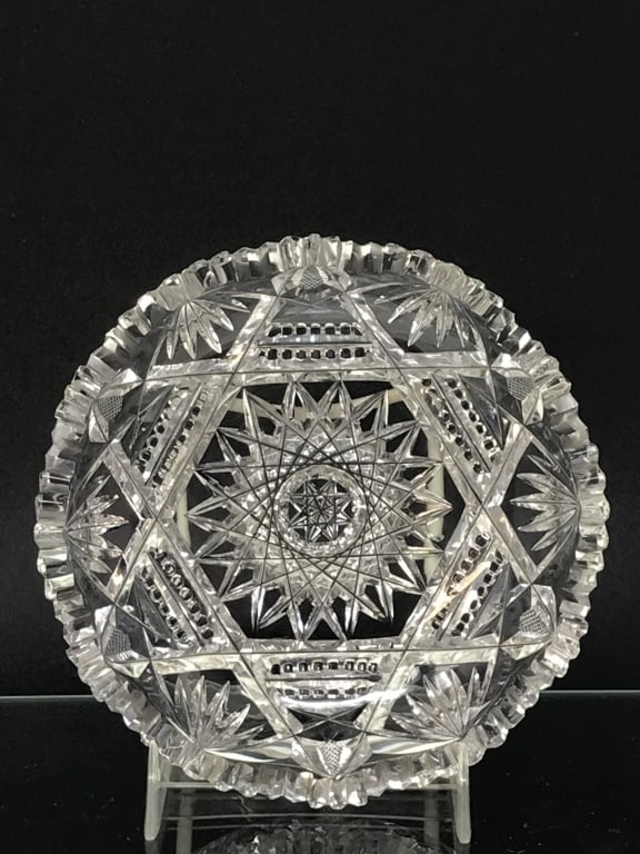 American Brilliant Crystal Bowl (1 of 6)