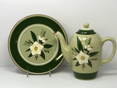 Stangl Pottery Star Flower Plate & Coffee Pot