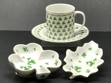 Shamrock Decorated China Pieces