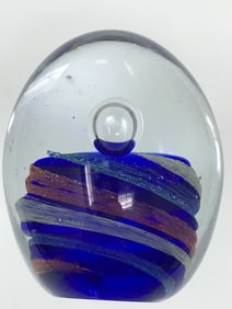 Egg Shaped Varied Color Paperweight