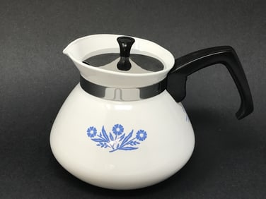 Corning Vintage Blue Cornflower Teapot