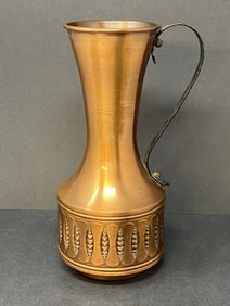 Tall Pitcher Brushed Aluminum Copper Look