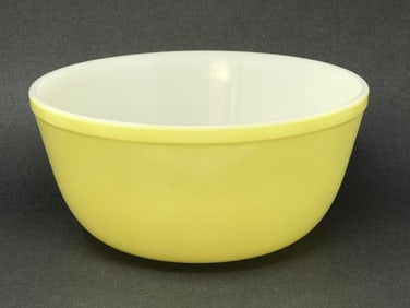 "Glasbake" Yellow Mixing Bowl