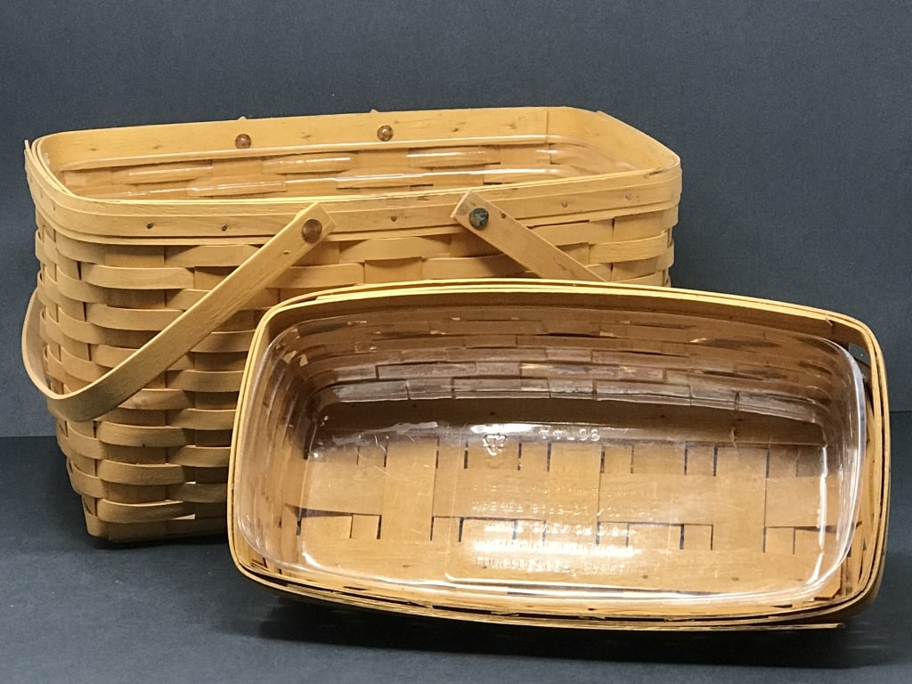Two Split Wood  Longerberger Baskets (1 of 5)