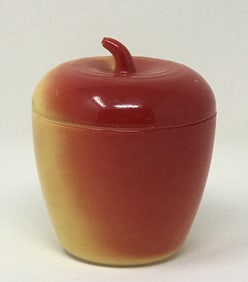 Hazel Atlas Milk Glass Apple Jar, Vintage