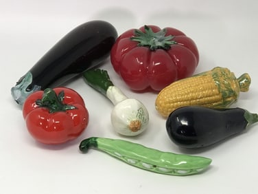 7 Vegetables of Glass & Ceramic, Life Size