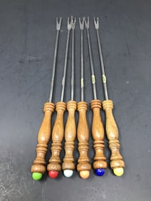 6 Vintage Fondue Forks