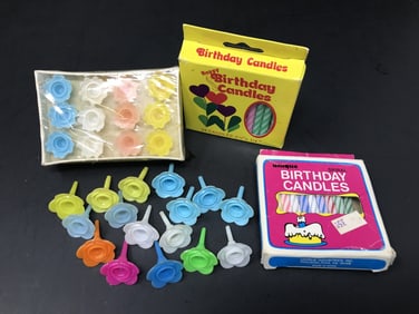 Birthday Candles & Holders, Vintage