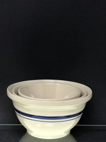 Roseville Friendship Pottery Blue Stripe