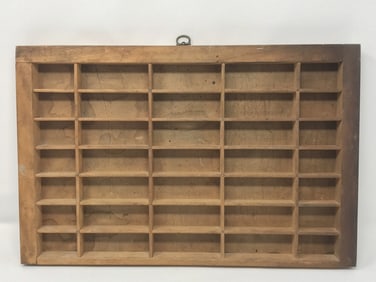Printer's Drawer, Type Tray
