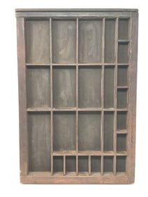 Printer's Drawer, Wood Type Tray