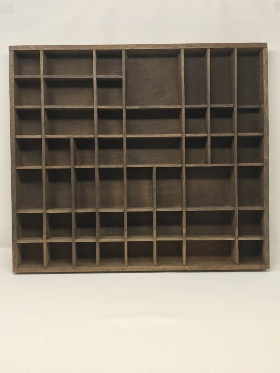 Printer's Typeset Tray, Wood Type Tray (1 of 3)