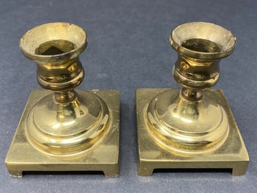 Pair of Brass Candlestick Holders