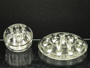 Flower Frogs Clear Glass, Lot of 2