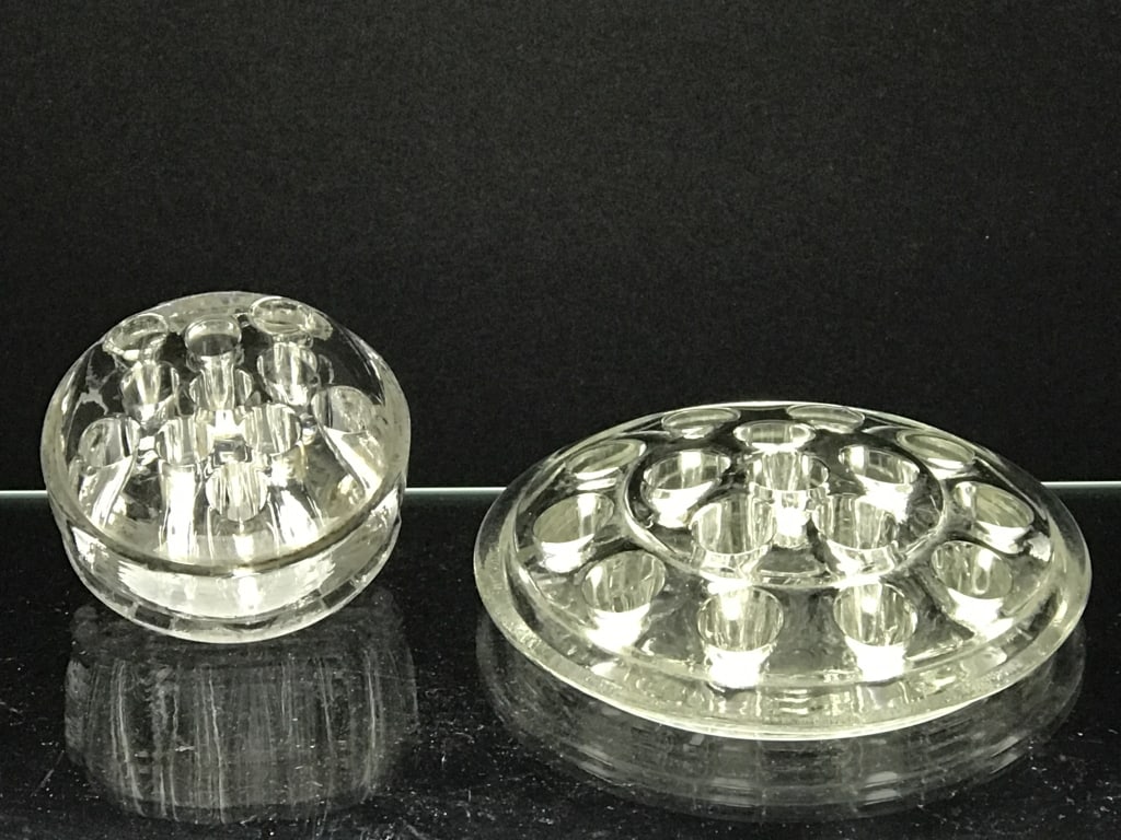 Flower Frogs Clear Glass, Lot of 2 (1 of 1)