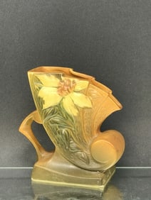 Roseville Clematis Flower Vase or Planter