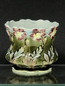 Antique Wessel Bonn Planter Majolica