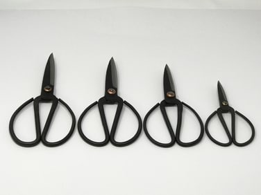 Japanese Bonsai or Plant Scissors, Set of 4