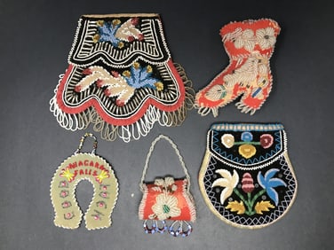 Iroquois Native Am. Beaded Purses & Whimsy