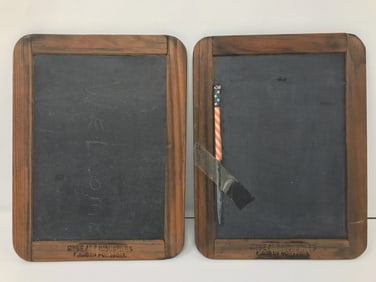2 Slate Child's School Tablets