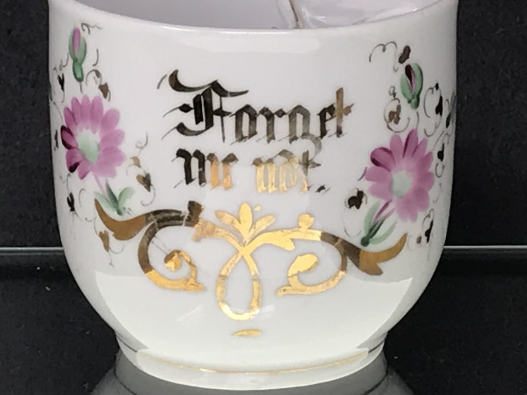 "Forget Me Not" Mustache Mug (1 of 4)