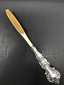 Mustache Brush, Sterling Handle, Made in France
