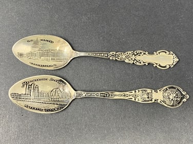 2 Sterling Souvenir Spoons